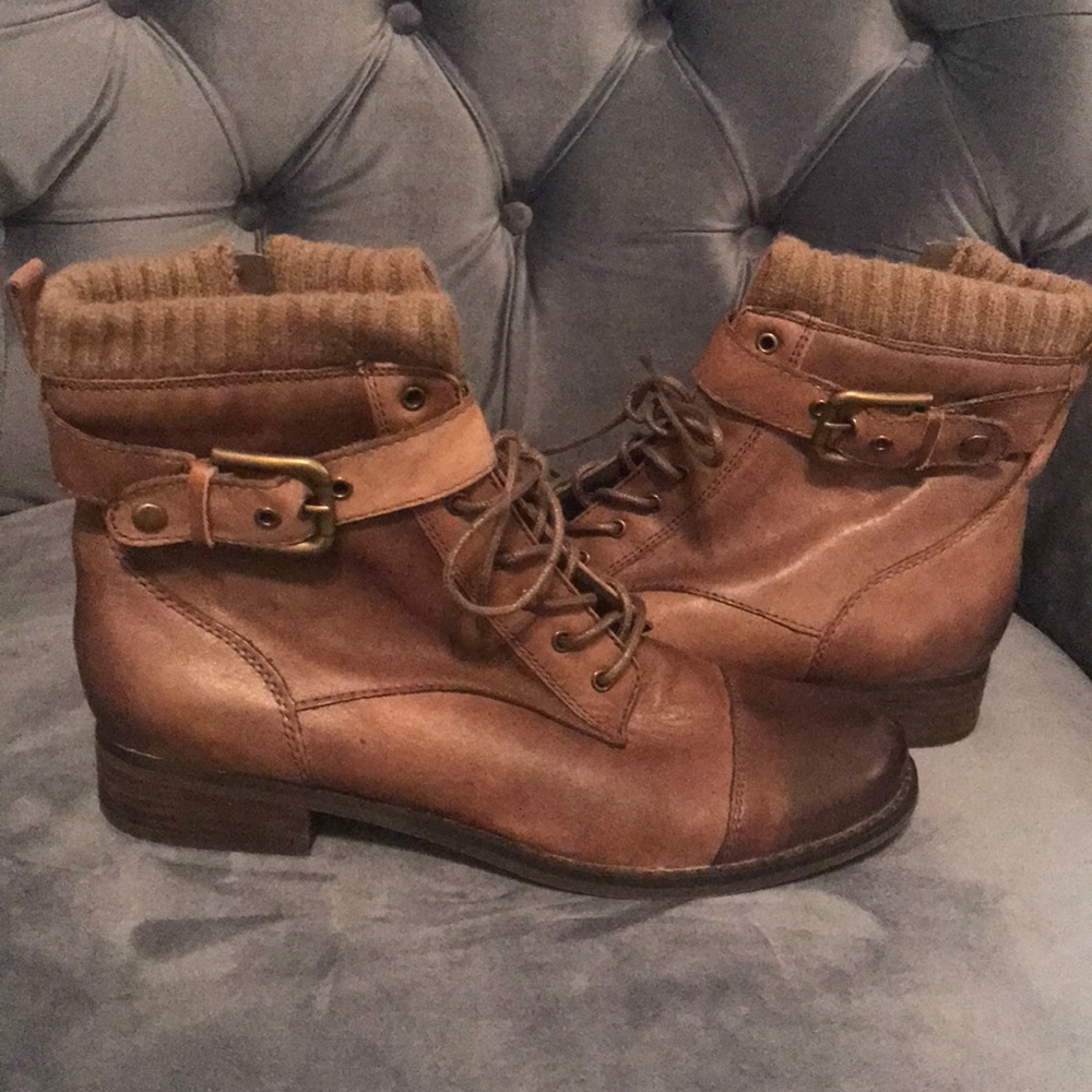 ARTURO CHIANG Brown Leather Ankle Boots